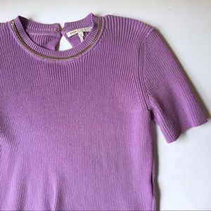 Maje Lavender Short Sleve Sweater